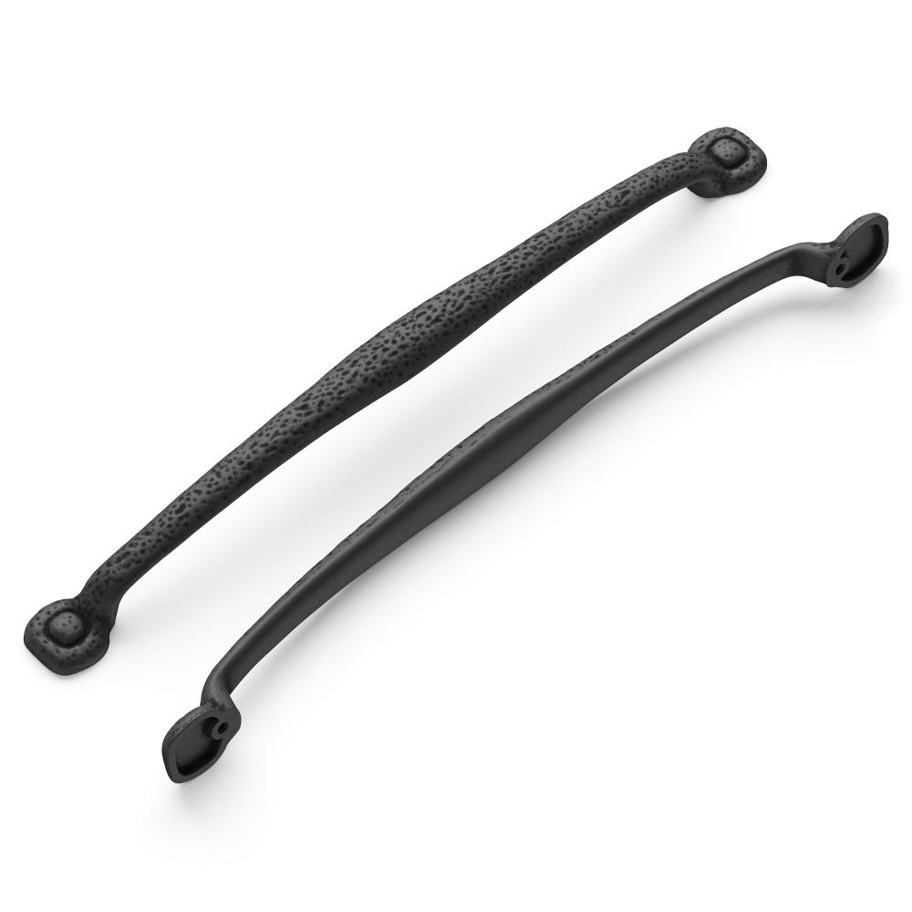 Hickory Hardware P2999-BI Refined Rustic Collection Appliance Pull 18 Inch Center to Center Black Iron Finish